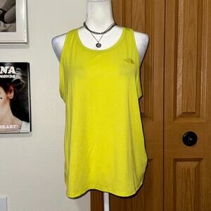 The North Face Summit Series High Trail Tank Top Womens L Acid Yellow Athletic